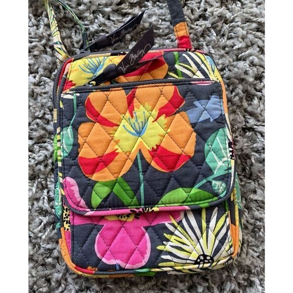 NWOT Vera Bradley Jazzy Blooms Mini Hipster Crossbody Bag Purse Quilted $60 - Picture 2 of 5
